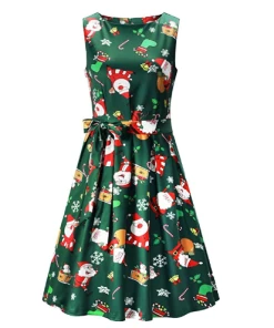 SYourself Store 2018 New Winter Christmas Dress For Women Elk Snowflake Autumn Long Sleeve 5XL Plus Size Lady Casual A-Line Mini Dress Vestidos