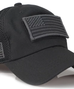 TACVASEN Official Store TACVASEN Tactical Camouflage Baseball Caps Men Summer Mesh Military Army Caps Constructed Trucker Cap Hats With USA Flag Patches
