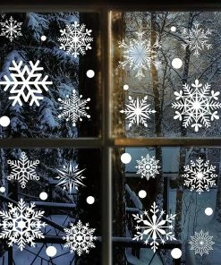 The American Store Christmas Home Decor Christmas Decorative Decal Window Stickers Removable Xmas Glass Wall Stickers Merry Christmas Snowflake Sticker Home Decor 9 The American Store Christmas Home Decor Christmas Decorative Decal Window Stickers Removable Xmas Glass Wall Stickers Merry Christmas Snowflake Sticker Home Decor