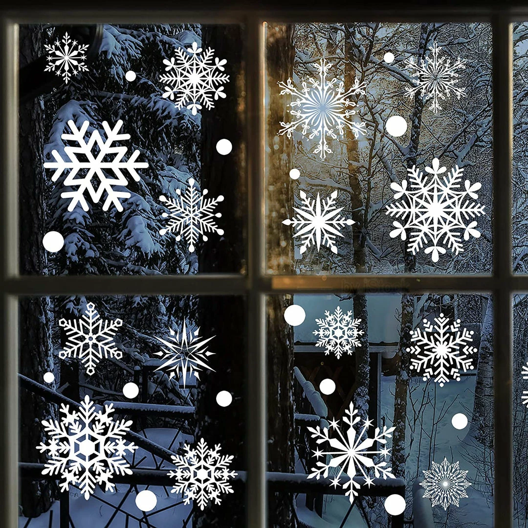 The American Store Christmas Home Decor Christmas Decorative Decal Window Stickers Removable Xmas Glass Wall Stickers Merry Christmas Snowflake Sticker Home Decor 5 The American Store Christmas Home Decor Christmas Decorative Decal Window Stickers Removable Xmas Glass Wall Stickers Merry Christmas Snowflake Sticker Home Decor