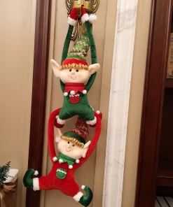 The American Store Elf Christmas Tree Ornaments Santa Claus Plush Hanging Party Favor Christmas Tree Decoration