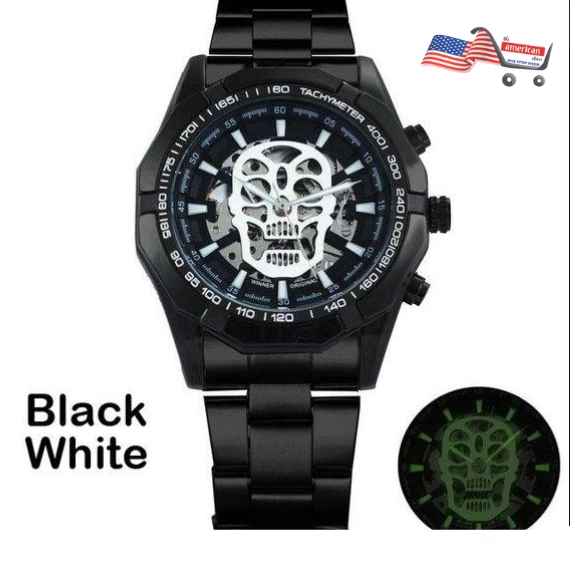 Onlineamericanstore Skeleton Steampunk Auto Mechanical Mens Watch - Best Fathers Day Gift, Husband Gift, Boyfriend Gift, Anniversary Gift, Free Shipping Halloween Jewelry 7 Onlineamericanstore Skeleton Steampunk Auto Mechanical Mens Watch - Best Fathers Day Gift, Husband Gift, Boyfriend Gift, Anniversary Gift, Free Shipping Halloween Jewelry