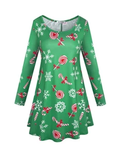 The American Store Autumn Winter New Women Christmas Dresses Long Sleeve O Neck Christmas Tree Snowman Printed Slim Dress Knee Length Big Size F40