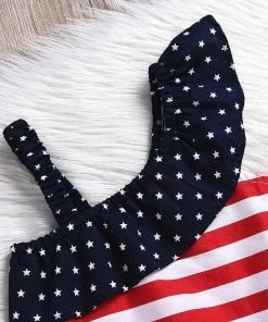 Sophia Store Kids Clothing ARLONEET Summer Baby Dress Baby 4th Of July Star Dress Clothes Sundress Casual Dresses Kids 1 To 5 Years Drop Shipping 30S53