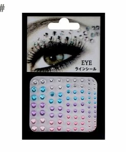 The American Store Adhesive Face Stickers Jewelry Gems Temporary Tattoo Face Jewelry Festival Party Body Gems Rhinestone Flash Tattoos Body Make Up