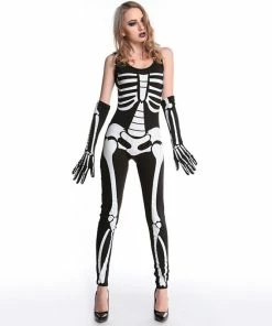 The American Store Couple Halloween Costume Adult Vampire Queen Cosplay Halloween Girl Men Costume Couple Lover Skull Dress Jumpsuits Vampire Nanja Girl Boy Clothes Sets