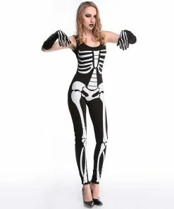 The American Store Couple Halloween Costume Adult Vampire Queen Cosplay Halloween Girl Men Costume Couple Lover Skull Dress Jumpsuits Vampire Nanja Girl Boy Clothes Sets