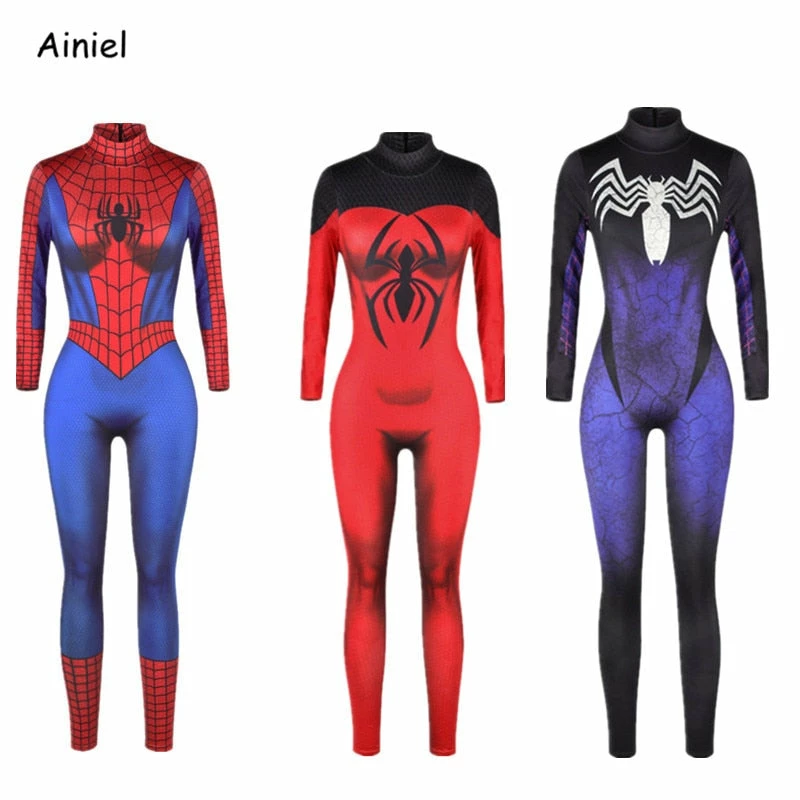 Ainiel Costume Store Superheroes Women Costumes Ainiel Homecoming Spiderman Cosplay Costume Venom Bodysuit Iron Spider Man Jumpsuit Avengers: Infinity War Halloween For Woman 5 Ainiel Costume Store Superheroes Women Costumes Ainiel Homecoming Spiderman Cosplay Costume Venom Bodysuit Iron Spider Man Jumpsuit Avengers: Infinity War Halloween For Woman