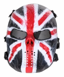 Shenzhen Moonlight Houseware Co., Ltd. Store Airsoft Paintball Party Mask Skull Full Face Mask Army Games Outdoor Metal Mesh Eye Shield Costume For Halloween Party Supplies