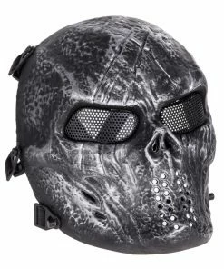 Shenzhen Moonlight Houseware Co., Ltd. Store Airsoft Paintball Party Mask Skull Full Face Mask Army Games Outdoor Metal Mesh Eye Shield Costume For Halloween Party Supplies