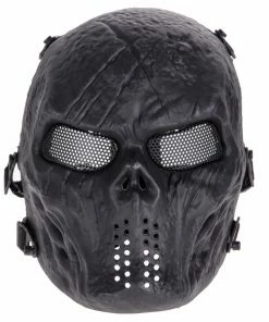 Shenzhen Moonlight Houseware Co., Ltd. Store Airsoft Paintball Party Mask Skull Full Face Mask Army Games Outdoor Metal Mesh Eye Shield Costume For Halloween Party Supplies