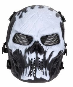 Shenzhen Moonlight Houseware Co., Ltd. Store Airsoft Paintball Party Mask Skull Full Face Mask Army Games Outdoor Metal Mesh Eye Shield Costume For Halloween Party Supplies
