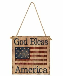 20Just For You Store Patriotic Theme Party Supplies American 4th Of July Independence Day Wooden Plaque Sign God Bless America Decoracion De Fiestas Y Eventos Party Decoration