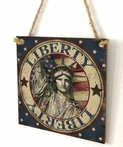 Onlineamericanstore American 4th Of July Independence Day Wooden Plaque Sign God Bless America