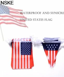 Onlineamericanstore American Flag String America USA Bunting Banner 2 Set And 20 Pcs Per Set Polyester Wedding Party Home 4th Of July Decor 25JUNE.3