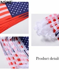 Onlineamericanstore American Flag String America USA Bunting Banner 2 Set And 20 Pcs Per Set Polyester Wedding Party Home 4th Of July Decor 25JUNE.3