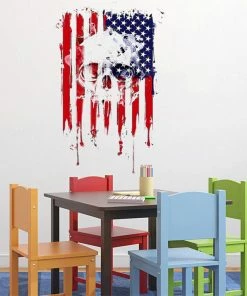 Onlineamericanstore American Creative Personality Independence Day July 4th Vinyl DIY Wall Sticker Detachable PVC Artist Living Decoration #LC
