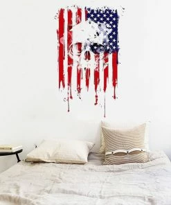 Onlineamericanstore American Creative Personality Independence Day July 4th Vinyl DIY Wall Sticker Detachable PVC Artist Living Decoration #LC