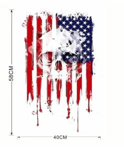 Onlineamericanstore American Creative Personality Independence Day July 4th Vinyl DIY Wall Sticker Detachable PVC Artist Living Decoration #LC