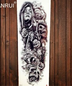 The American Store Army Warrior Soldier Black Temporary Tattoo Stickers For Men Full Body Art Arm Sleeve Tattoo 48*17CM Large Waterproof Tatoo Girl Halloween Temporary Tekashi69 Tattoos 45 The American Store Army Warrior Soldier Black Temporary Tattoo Stickers For Men Full Body Art Arm Sleeve Tattoo 48*17CM Large Waterproof Tatoo Girl Halloween Temporary Tekashi69 Tattoos