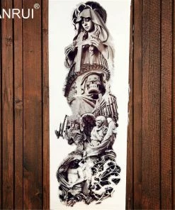 The American Store Army Warrior Soldier Black Temporary Tattoo Stickers For Men Full Body Art Arm Sleeve Tattoo 48*17CM Large Waterproof Tatoo Girl Halloween Temporary Tekashi69 Tattoos 33 The American Store Army Warrior Soldier Black Temporary Tattoo Stickers For Men Full Body Art Arm Sleeve Tattoo 48*17CM Large Waterproof Tatoo Girl Halloween Temporary Tekashi69 Tattoos