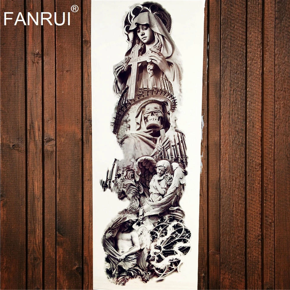 The American Store Army Warrior Soldier Black Temporary Tattoo Stickers For Men Full Body Art Arm Sleeve Tattoo 48*17CM Large Waterproof Tatoo Girl Halloween Temporary Tekashi69 Tattoos 4 The American Store Army Warrior Soldier Black Temporary Tattoo Stickers For Men Full Body Art Arm Sleeve Tattoo 48*17CM Large Waterproof Tatoo Girl Halloween Temporary Tekashi69 Tattoos