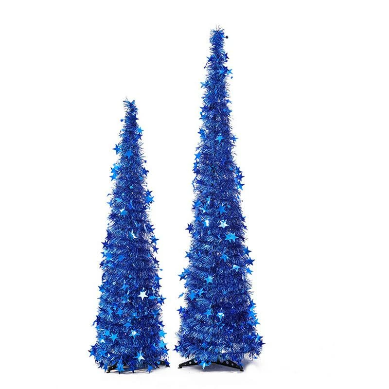 GOLDCISTERN Store Artificial Tinsel Pop Up Christmas Tree With Stand Gorgeous Collapsible Artificial Christmas Tree For Christmas Decorations 7 GOLDCISTERN Store Artificial Tinsel Pop Up Christmas Tree With Stand Gorgeous Collapsible Artificial Christmas Tree For Christmas Decorations