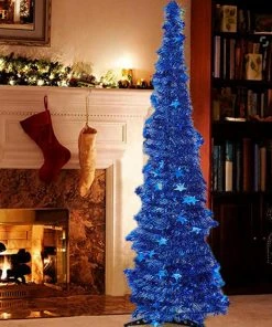 GOLDCISTERN Store Artificial Tinsel Pop Up Christmas Tree With Stand Gorgeous Collapsible Artificial Christmas Tree For Christmas Decorations 11 GOLDCISTERN Store Artificial Tinsel Pop Up Christmas Tree With Stand Gorgeous Collapsible Artificial Christmas Tree For Christmas Decorations