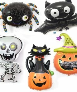 The American Store Bat Cartoon Children Spider Aluminum Foil Pumpkin Head 2018 New 1PC Home Decorations Kids Balloon Festival Supplies Halloween
