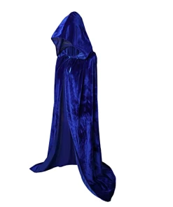 Shop4496038 Store Halloween Costumes For Women Men Fancy Cloak Velvet Hooded Adult Witch Long Purple Green Red Black Halloween Cloaks Hood Capes