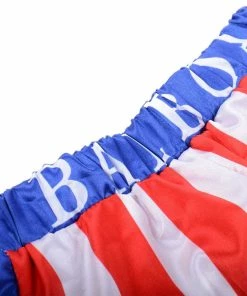 Moviecostume Store Sports Accessories Boy Boxing Costume Kids Rocky Balboa Robe Movie Apollo Cosplay American Flag Pattern Halloween Carnival Stripe Boxing Robe Kids