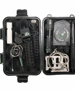 YP Outdoor Store Military Clothing & Accessories Camping 10 In 1 Survival Kit Outdoor Tourism Multifunction First Aid SOS Emergency Supplies +slingshot Survival Kit Military