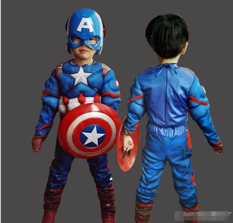 The American Store Captain America Costume Avengers Child Cosplay HALLOWEEN PARTY CARNIVAL SUPPLY Kids Superhero Costume 7 The American Store Captain America Costume Avengers Child Cosplay HALLOWEEN PARTY CARNIVAL SUPPLY Kids Superhero Costume