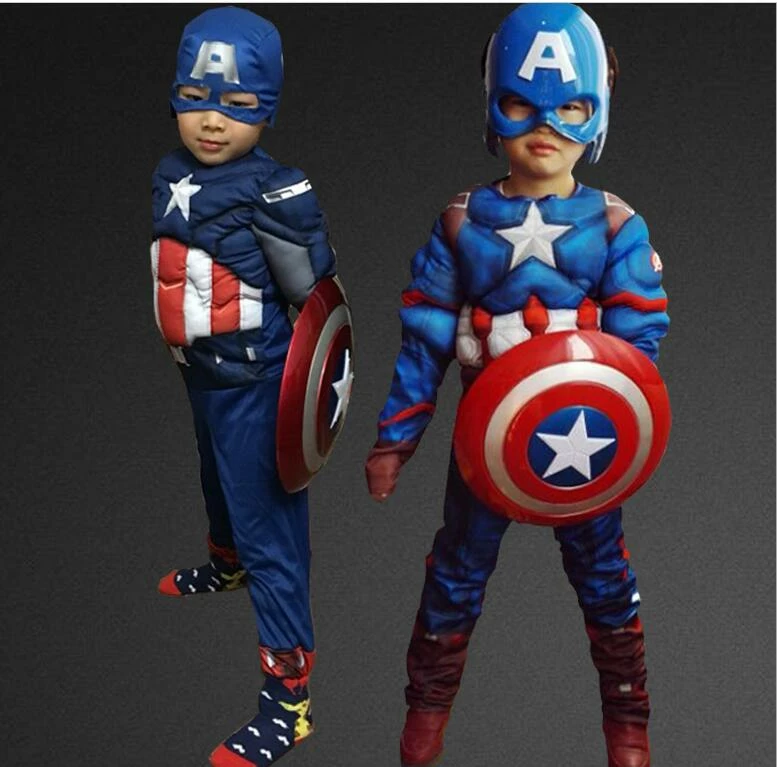 The American Store Captain America Costume Avengers Child Cosplay HALLOWEEN PARTY CARNIVAL SUPPLY Kids Superhero Costume 5 The American Store Captain America Costume Avengers Child Cosplay HALLOWEEN PARTY CARNIVAL SUPPLY Kids Superhero Costume