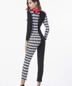 Amine Store Couple Halloween Costume Carnival Party Halloween Magician Costumes Men Mad Hatter Costume Women Circus Clown Cosplay Fancy Dress Jumpsuit Couple