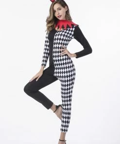 Amine Store Couple Halloween Costume Carnival Party Halloween Magician Costumes Men Mad Hatter Costume Women Circus Clown Cosplay Fancy Dress Jumpsuit Couple