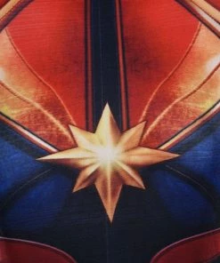 TCOS Store Halloween Women Costumes Carol Danvers Captain Marvel Cosplay Costume Women Halloween Party Bodysuit Spandex Lycra Nylon Zentai Drop Shipping