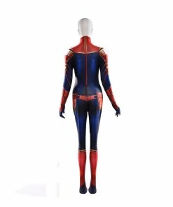 TCOS Store Halloween Women Costumes Carol Danvers Captain Marvel Cosplay Costume Women Halloween Party Bodysuit Spandex Lycra Nylon Zentai Drop Shipping