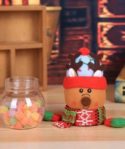 Shenzhen Super Deal Co,.Ltd Christmas Home Decor Child Kids Christmas Gift Bags Candy Jar Storage Bottle Santa Bag Sweet Christmas Bag And Boxes New Year 2019 Navidad 2018 Noel