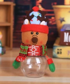 Shenzhen Super Deal Co,.Ltd Christmas Home Decor Child Kids Christmas Gift Bags Candy Jar Storage Bottle Santa Bag Sweet Christmas Bag And Boxes New Year 2019 Navidad 2018 Noel