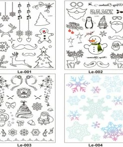 LEIBABA Store Christmas 2018 New Year Decoration 1Pc Noel Luminous Temporary Tattoo Stickers Christmas Decorations For Home Natal Home Decor.Q