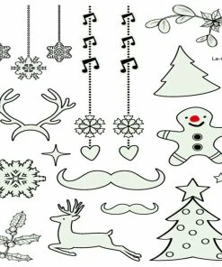 LEIBABA Store Christmas 2018 New Year Decoration 1Pc Noel Luminous Temporary Tattoo Stickers Christmas Decorations For Home Natal Home Decor.Q
