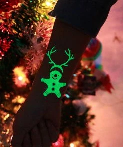 LEIBABA Store Christmas 2018 New Year Decoration 1Pc Noel Luminous Temporary Tattoo Stickers Christmas Decorations For Home Natal Home Decor.Q