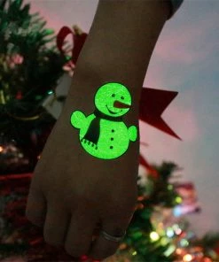 LEIBABA Store Christmas 2018 New Year Decoration 1Pc Noel Luminous Temporary Tattoo Stickers Christmas Decorations For Home Natal Home Decor.Q