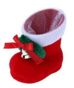 Shilon House Store Christmas Decor Santa Claus Candy Mini Boots Home Party Gift Red Boots Christmas Decorations For Home New Years Gifts For Kids Christmas Home Decor