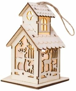 Heitan Store Christmas Decoration For Home Christmas Ornaments LED Light Chalet Hotel Bar Christmas Tree Decor Cabin Pendant Decor 1030 Christmas Decorations