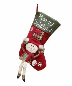 Life Priority Store Christmas Decorations Christmas Pendant Christmas Gift Bag Big Socks Christmas Tree Pendant Children Gift Candy Bag