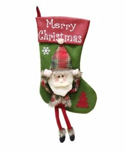 Life Priority Store Christmas Decorations Christmas Pendant Christmas Gift Bag Big Socks Christmas Tree Pendant Children Gift Candy Bag