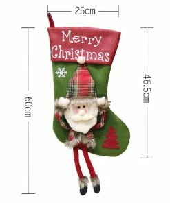 Life Priority Store Christmas Decorations Christmas Pendant Christmas Gift Bag Big Socks Christmas Tree Pendant Children Gift Candy Bag