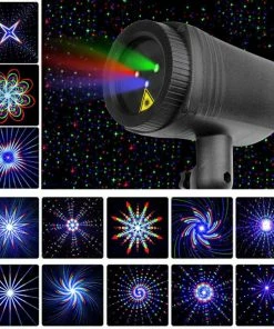 CAIYUE Official Store Christmas Garden Laser Lights Moving RGB Stars 20 Patterns Projector Showers Outdoor Waterproof IP65 RF Remote For Xmas Holiday
